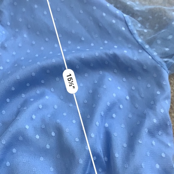 SHEIN mesh mock neck polka dot crop top - Picture 7 of 9